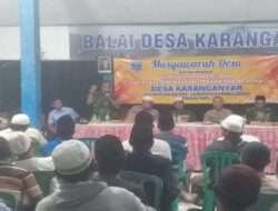 Koramil Paiton Hadiri Musdes Verval DTKS Desa Karanganyar