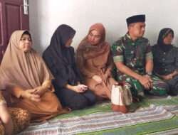 Bentuk Empati, Dandim 0801/Pacitan Didampingi Istri Takziah Ke Rumah Duka Pratu Miftahul Arifin