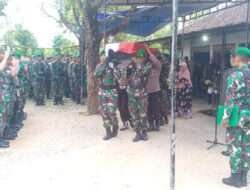 Kasdim Wonogiri Pimpin Penghormatan Terakhir Kepada Mantan Prajurit Kodim 0728/Wonogiri