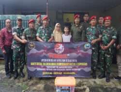 Peringati HUT Kopassus Ke-71, Anggota Perkasa-35 Gelar Bakti Sosial