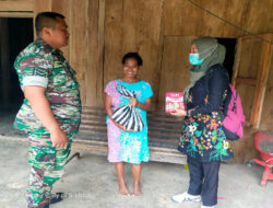 Peduli Pertumbuhan Anak Stunting, Babinsa bersama Bides Berikan Bantuan Asupan Gizi