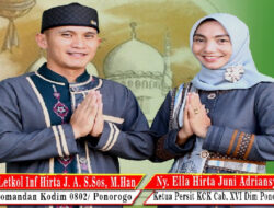 Dandim 0802/Ponorogo Ucapkan Selamat hari Raya Idul Fitri 1 Syawal 1444 H/2023 M