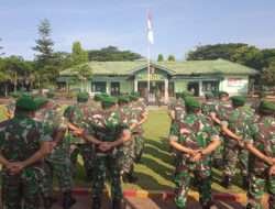 Dandim 0801/Pacitan Pimpin Apel Kembali Cuti dan Pemberangkatan Cuti Gel. Kedua.