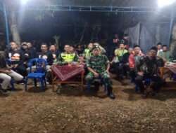 Warga Gelar Halal Bihalal, Koramil Dan Polsek Nguntoronadi Bantu Berikan Pengamanan