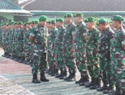 Dandim 0805/Ngawi Pimpin Apel Pengecekan Kembali Cuti Lebaran