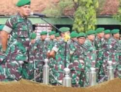 Pimpin Apel Pengecekan Kembali Cuti Lebaran Idull Fitri 1444 H.Ini Pesan Dandim Lamongan