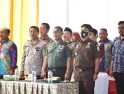 Pasi Intel 0801/Pacitan Hadiri Acara Halal Bihalal Bersama Forum Komunikasi Kepala Desa (FKKD)