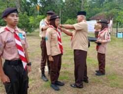 Bentuk Karakter Generasi Muda, Danramil 0801/12 Pringkuku Lantik Anggota Saka Wira Kartika