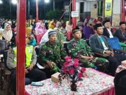 Pererat Silaturahmi,Anggota Koramil Bulukerto Hadiri Pengajian Akbar Dan Halal Bihalal