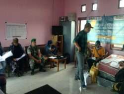 Koramil Sumber Dampingi Pelaksanaan Regsosek