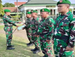 Kodim 0812/Lamongan Gelar Acara Tradisi Personil Pindah Satuan