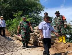 Dandim Beserta Rombongan Tinjau Langsung Progres TMMD Sengkuyung Tahap I Desa Golo