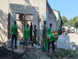 Cuaca Tak Menentu, Satgas TMMD Reguler Ke-116 Kodim 0735/Surakarta Kebut Pengerjaan MCK Umum