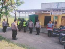Babinsa Padas Lakukan Pengamanan Peringatan Kenaikan Isa Al Masih di Gereja GSPII