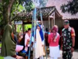 Guna Cegah Stunting, Babinsa Koramil 0805/12 Mantingan Dampingi Kegiatan Posyandu Di Wilayah