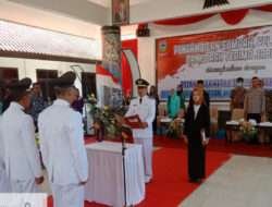 Resmi Menjabat, Danramil 0801/09 Ngadirojo Hadiri Pelantikan 3 Kepala Desa Di Kec. Nagdirojo