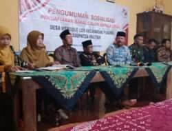 Jelang Pilkades Serentak, Babinsa Koramil 0801/10 Punung Hadiri Kegiatan Sosialisasi Pilkades