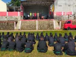 Ratusan Siswa PSHT Jalani Tes Kenaikan Sabuk, di Pantau Langsung Danramil Bersama Kapolsek Kismantoro