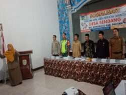 Sukseskan Pilkades Serentak, Babinsa Koramil 0801/11 Donorojo Hadiri Sosialisasi di Desa Kembang