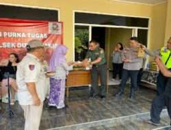 Kapolsek Dukuh Pakis Gelar Pelepasan Purna Tugas Anggotanya Bersama 3 Pilar