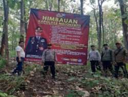 Polres Mojokerto Patroli Kawasan Hutan Lindung