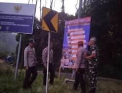 Yadya Kasada, Koramil Sukapura Bersama Sejumlah Pihak Pasang Himbauan