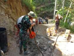 Semangat Para Anggotanya, Dandim 0801/Pacitan Optimis Program Pra TMMD Ke-117 Selesai Tepat Waktu