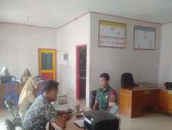 Babinsa Posramil 0805/17 Pitu Laksanakan Komsos Dengan Perangkat Desa Binaan