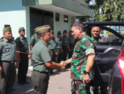 Dandim Probolinggo Letkol Arm Heri Budiasto Sambut Kunjungan Kerja Kasdam V/Brawijaya Brigjen TNI Niko Fahrizal