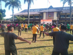 Eratkan Sinergitas, Kodim Dan Polres Boyolali Gelar Olahraga Bersama