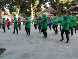 Jelang HUT Bhayangkara, Persit dan Bhayangkari Gelar Olahraga Bersama
