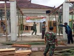 Karya Bakti TNI Satkowil Semester I TA. 2023, Kodim 0801/Pacitan Lakukan Pembangunan Masjid