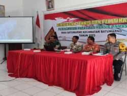 Babinsa Dan Bhabinkamtibmas Tampil Berikan Materi Dalam Pelatihan Linmas Desa Batuwarno