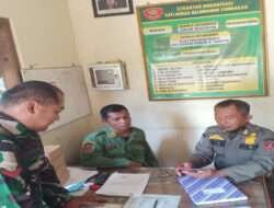 Dampingi Satpol PP, Babinsa Kelurahan Sondakan Sosialisasikan Sosialisasikan SIM Kepada Linmas