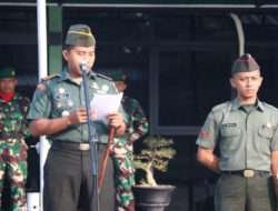 Pimpin Upacara Bendera, Dandim 0805/Ngawi Bacakan Amanat Pangdam V Brw