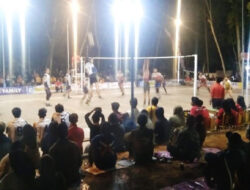 TNI Polri Amankan Jalannya Laga Final Pertandingan Bola Volly di Tirtomoyo