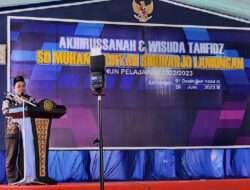 Ketua Majelis Dikdasmen dan PNF Mengapresiasi, Gelaran Akhir Sanah dan Wisuda Tahfizh Quran SD Muhammadiyah Sidoharjo Lamongan