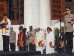 Do’a Lintas Agama di Gelar Polrestabes Surabaya, Menyambut Hari Bhayangkara ke 77