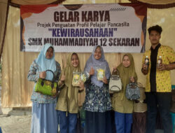 SMK Muhammadiyah 12 Sekaran Gelar Karya P5 Kewirausahaan Pada Musycab V