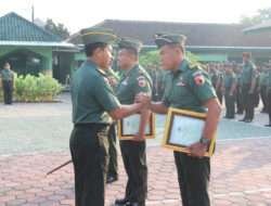Lepas Anggota Yang Akan Pensiun,Ini Pesan Dandim Ngawi