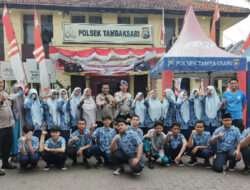 Kapolsek Tambaksari Memberikan Motivasi Agar Siswa Siswi SMP Muhammadiah Lebih Mengenal polisi