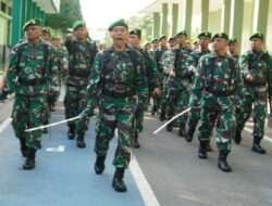 Semangat Cakra Hadir Pada Latihan Defile Korem 081/DSJ