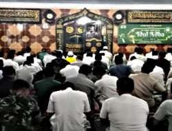 Kodim 0806/Trenggalek Merayakan Idul Adha 1444 H/2023 M dengan Keharmonisan dan Kebaikan