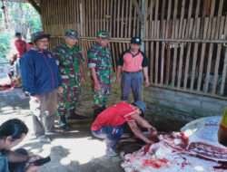 Babinsa Dikarangtengah Manfaatkan Moment Idul Adha, Ini Tujuannya