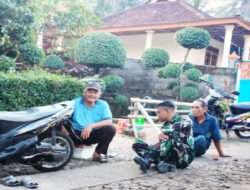 Segelas Kopi Temani Babinsa Jalin Komunikasi Sosial Bersama Warga