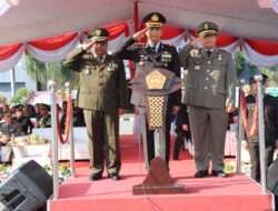Polres Gresik Gelar Upacara HUT Bhayangkara ke – 77