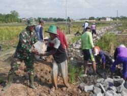 Kerjaan Talud Jalan, Pra TMMD Sengkuyung Tahap II Kodim 0726/Sukoharjo Mencapai 5%