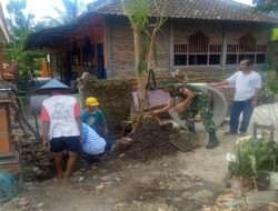 Sambut Tahun Ajaran Baru, Danramil Manyaran Pimpin Karya Bakti Bangunan Taman Kanak Kanak