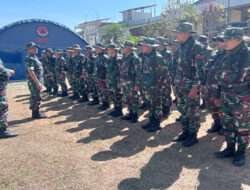 Pasi Ter Kodim 0801/Pacitan Sambut Kedatangan Personil Satgas TMMD Ke-117 Di Desa Ketroharjo