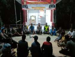 Galakan Siskamling, Babinsa Karangjati dan Bhabinkamtibmas Jaga Keamanan dan Ketertiban Lingkungan Warganya